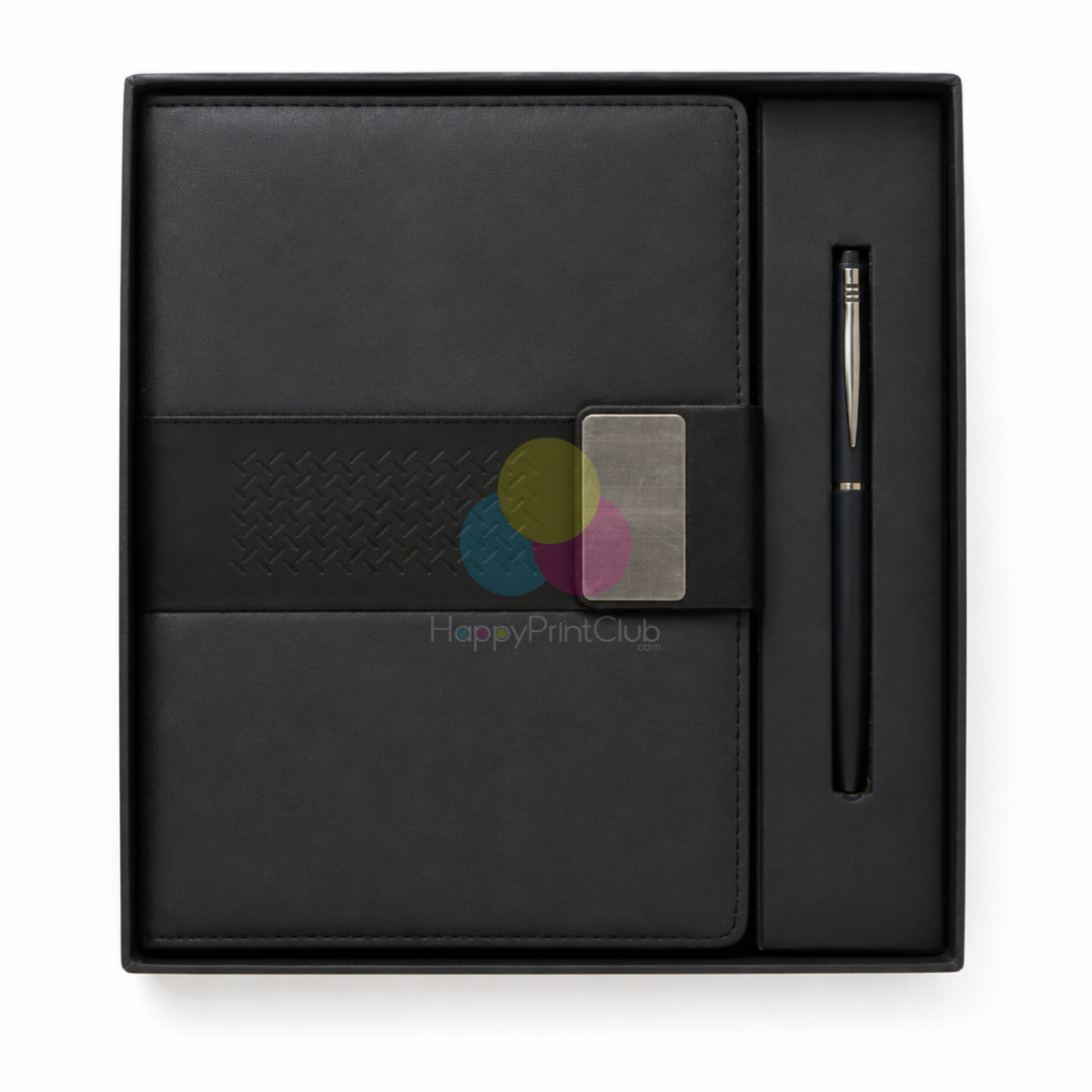 Customized Corporate Gift Set With Ball Pen & 190 Pages Hard Bound Diary