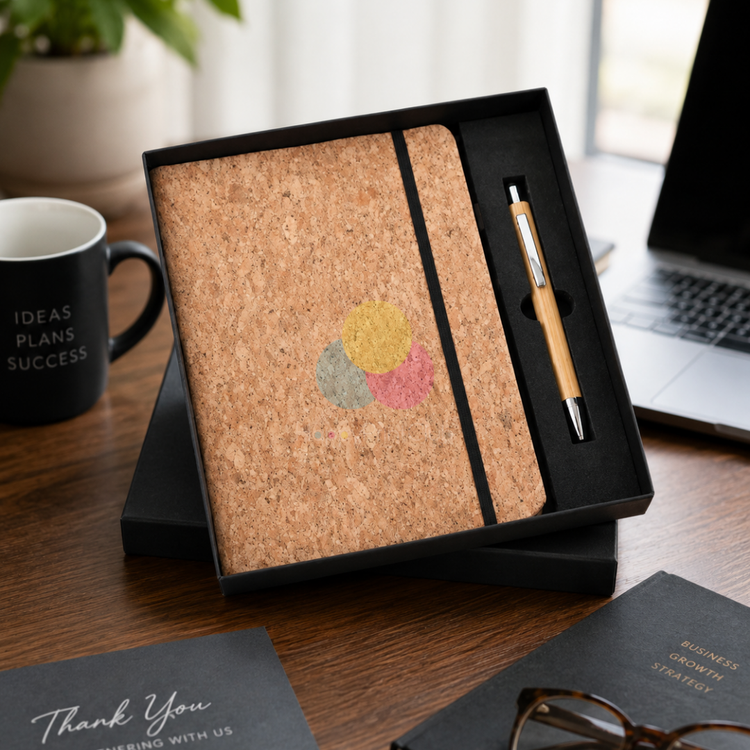 Customized Corporate Gift Set With Ball Pen & 160 Pages Hard Bound Diary