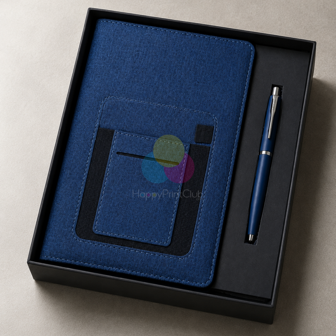 Customized Corporate Gift Set With Ball Pen & 190 Pages Hard Bound Diary