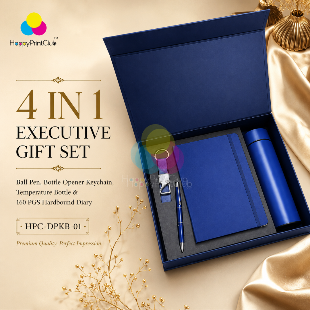 Employee Welcome Kit With Ball Pen, Bottle Opener Keychain, Temperature Bottle & 160 Pages Hard Bound Diary