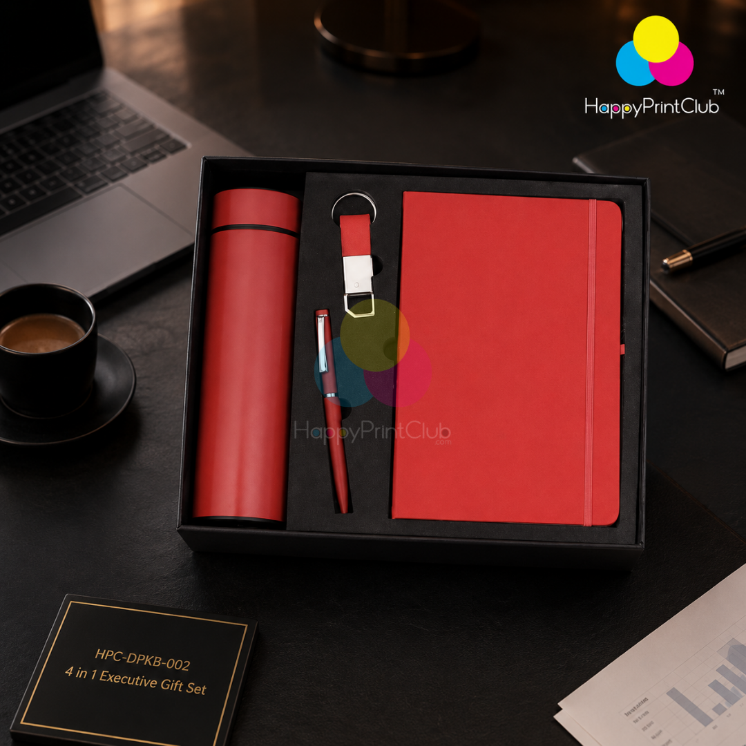 Employee Welcome Kit With Ball Pen, Bottle Opener,160 Pages Diary Keychain, Temperature Bottle