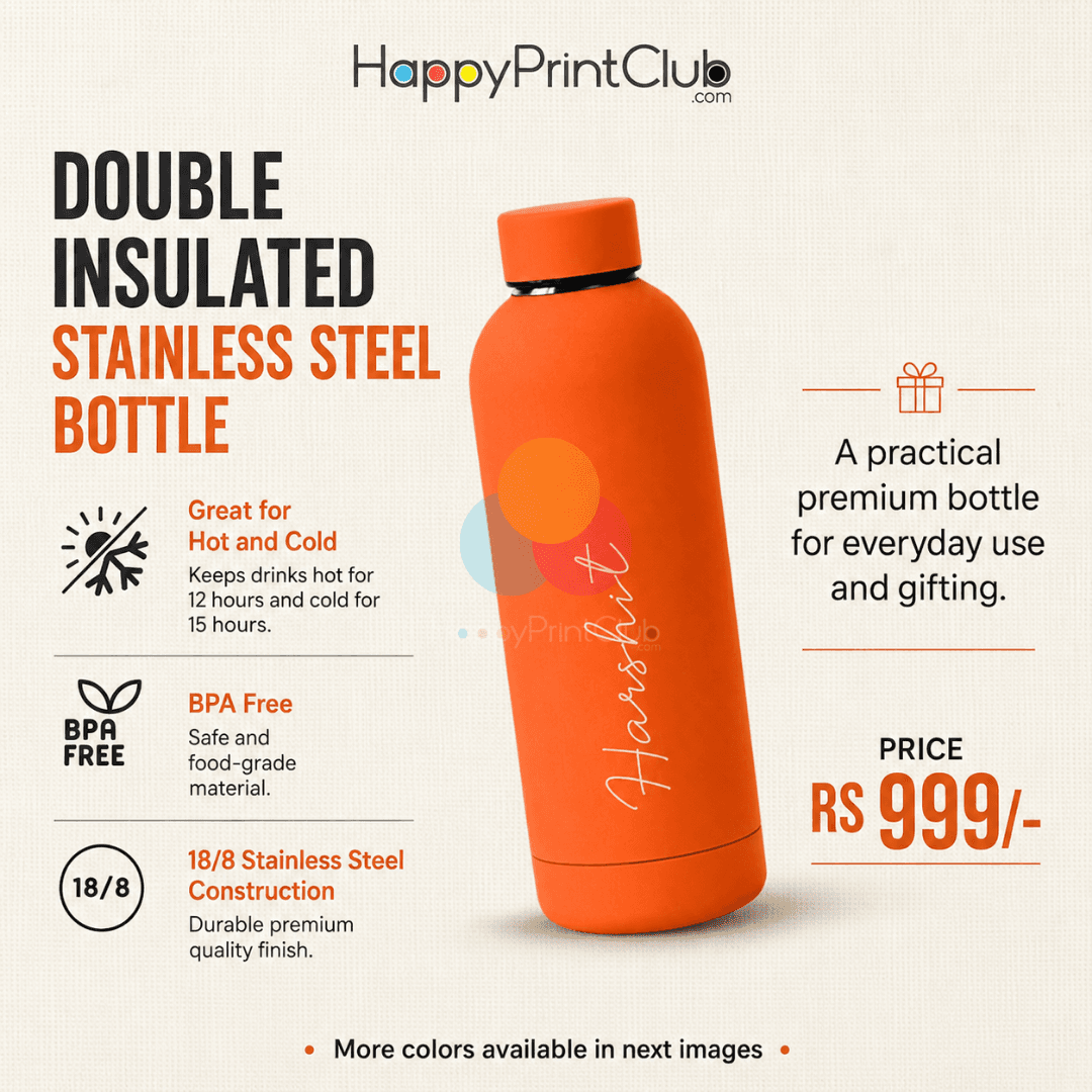 Personalized Double Insulated Stainless Steel Bottle