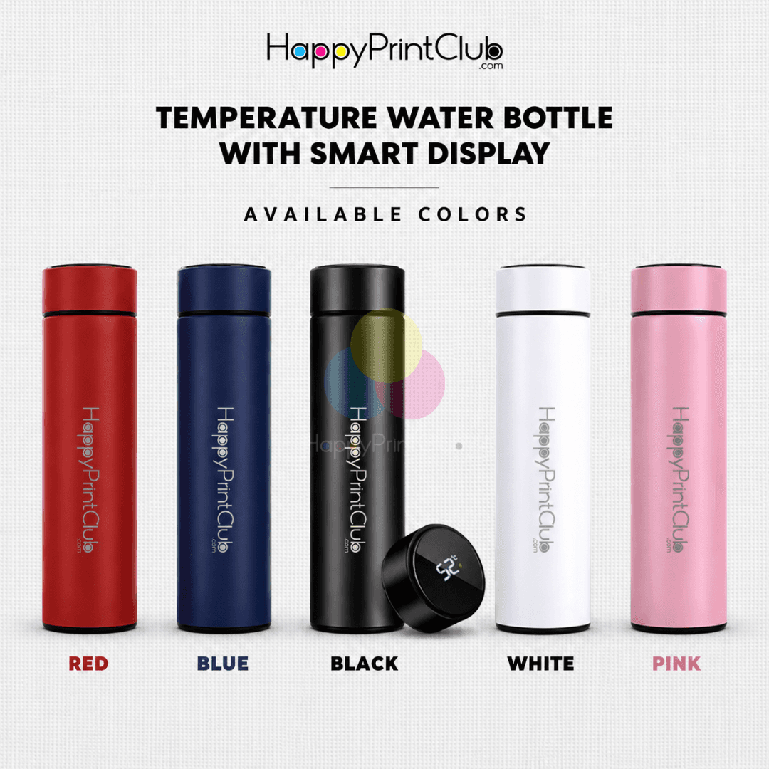 Temperature Water Bottle With Smart LED Display