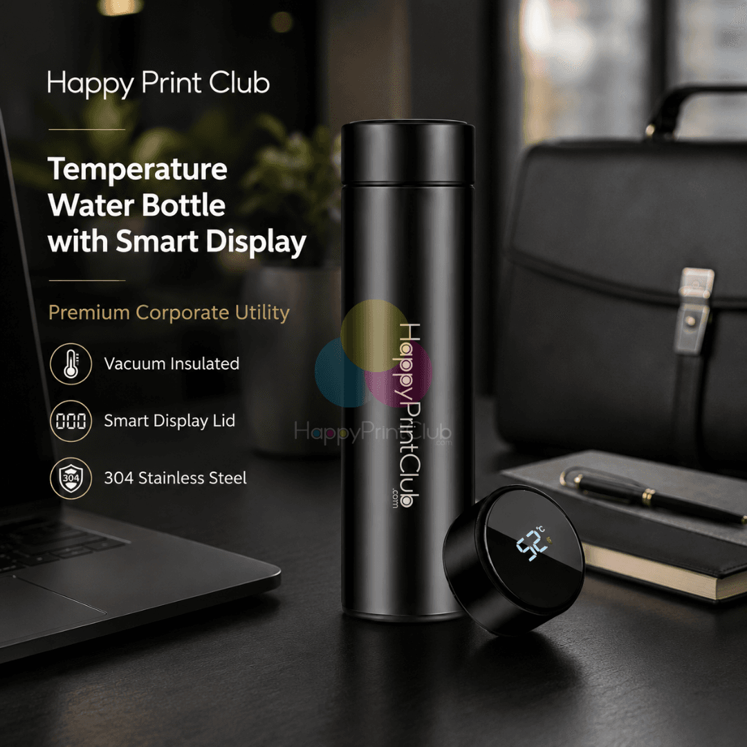 Temperature Water Bottle With Smart LED Display