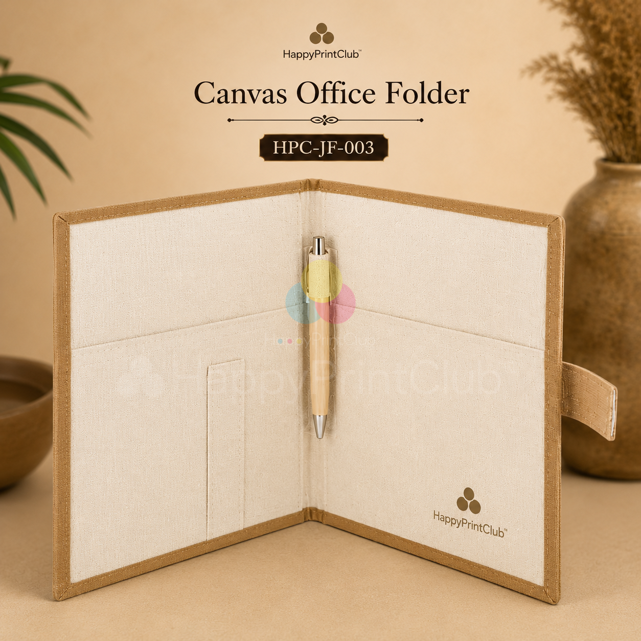 Hard Bound Canvas Folder For Corporate Gifting