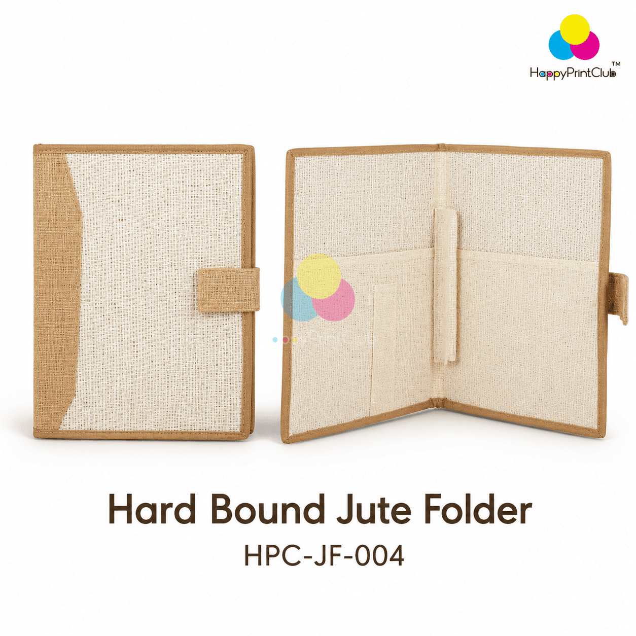 Hard Bound Jute Folder For Corporate Gifting