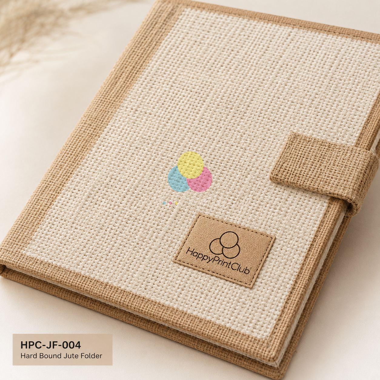 Hard Bound Jute Folder For Corporate Gifting