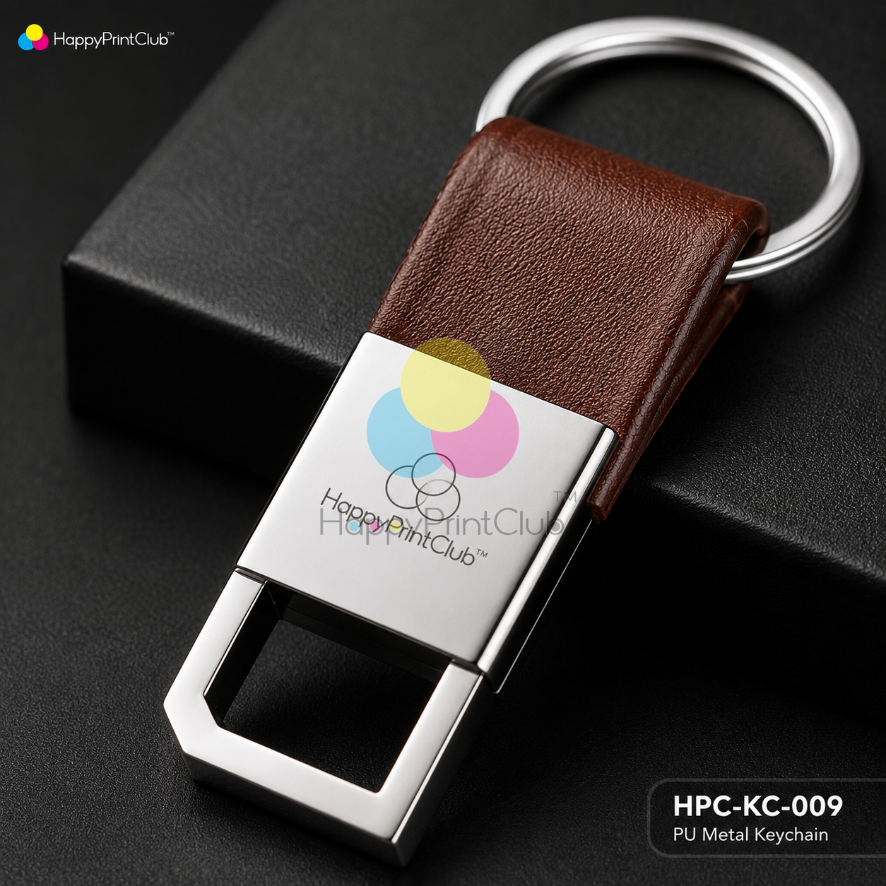 PU Metal Keychain For Corporate Gifting