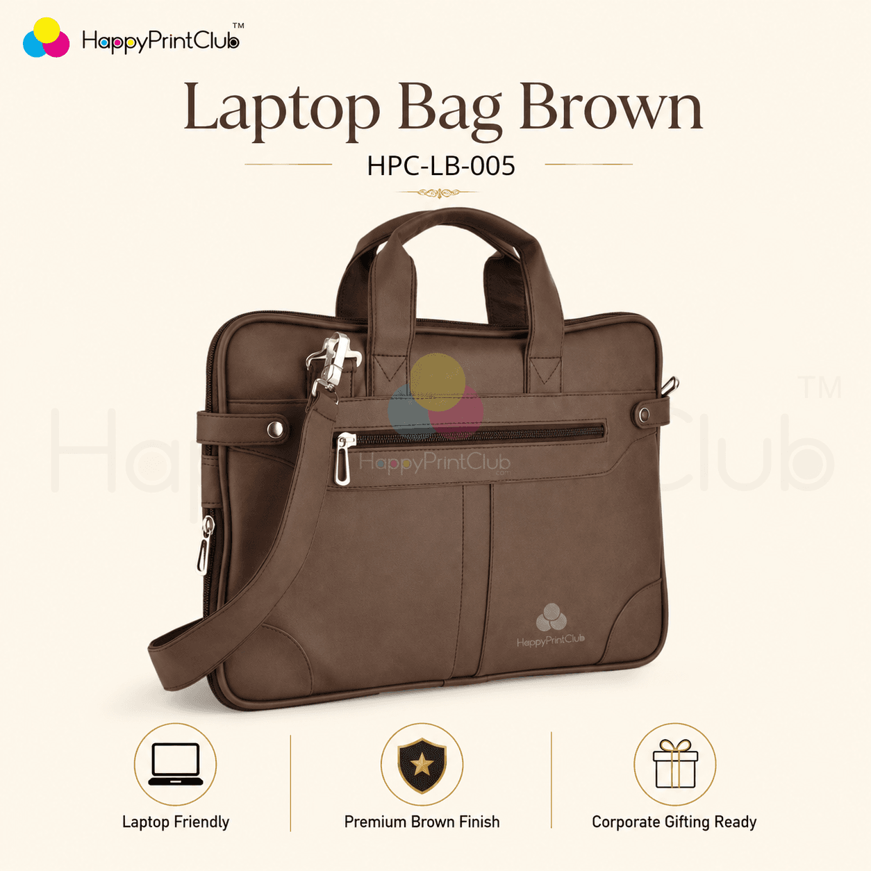 Laptop Bag Brown For Corporate Gifting