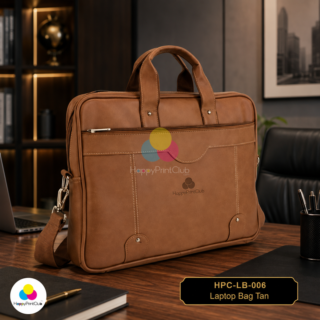Laptop Bag Tan For Corporate Gifting
