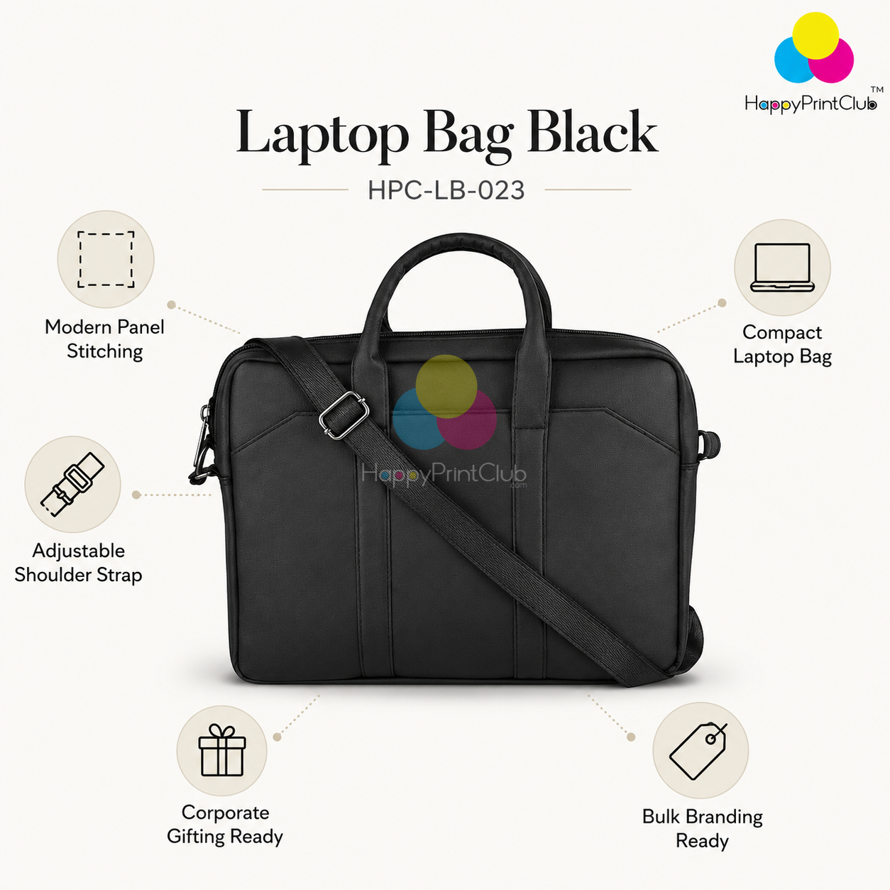 Laptop Bag Black For Corporate Gifting