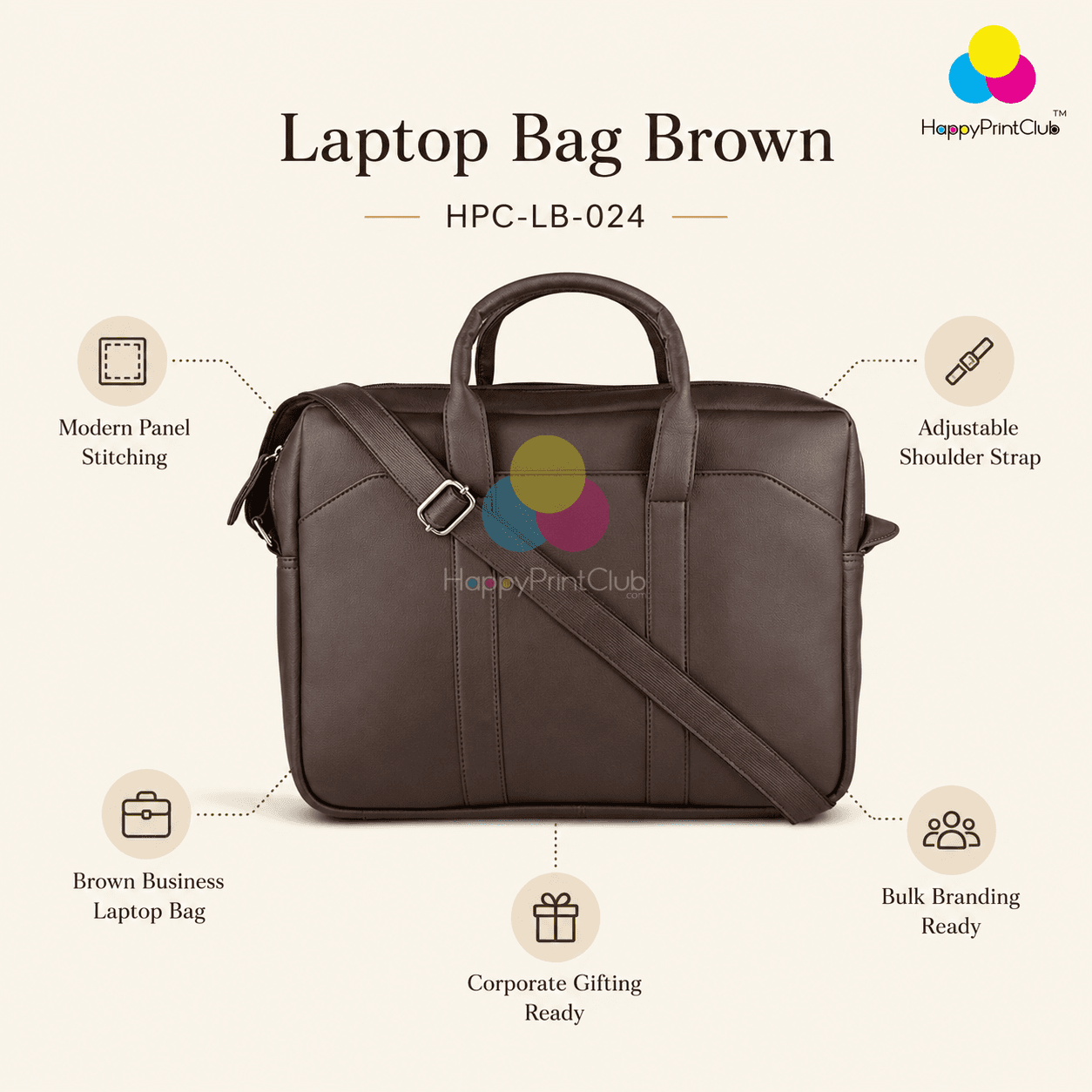 Laptop Bag Brown For Corporate Gifting