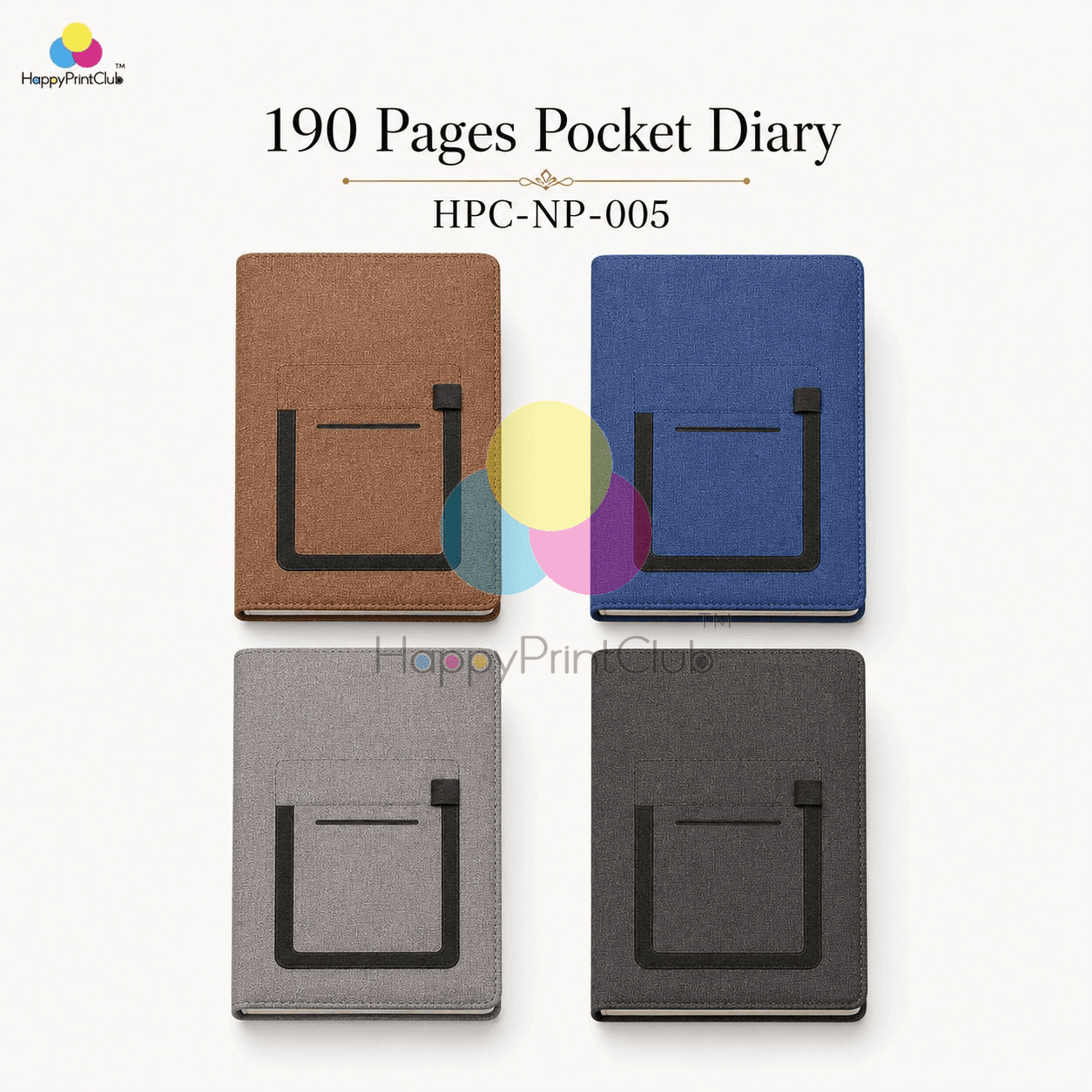Customized 190 Pages Pocket Diary For Corporate Gifting