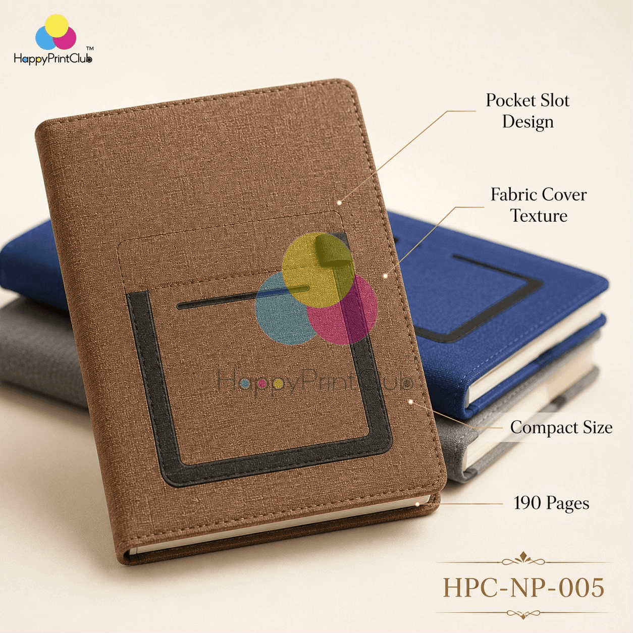 Customized 190 Pages Pocket Diary For Corporate Gifting