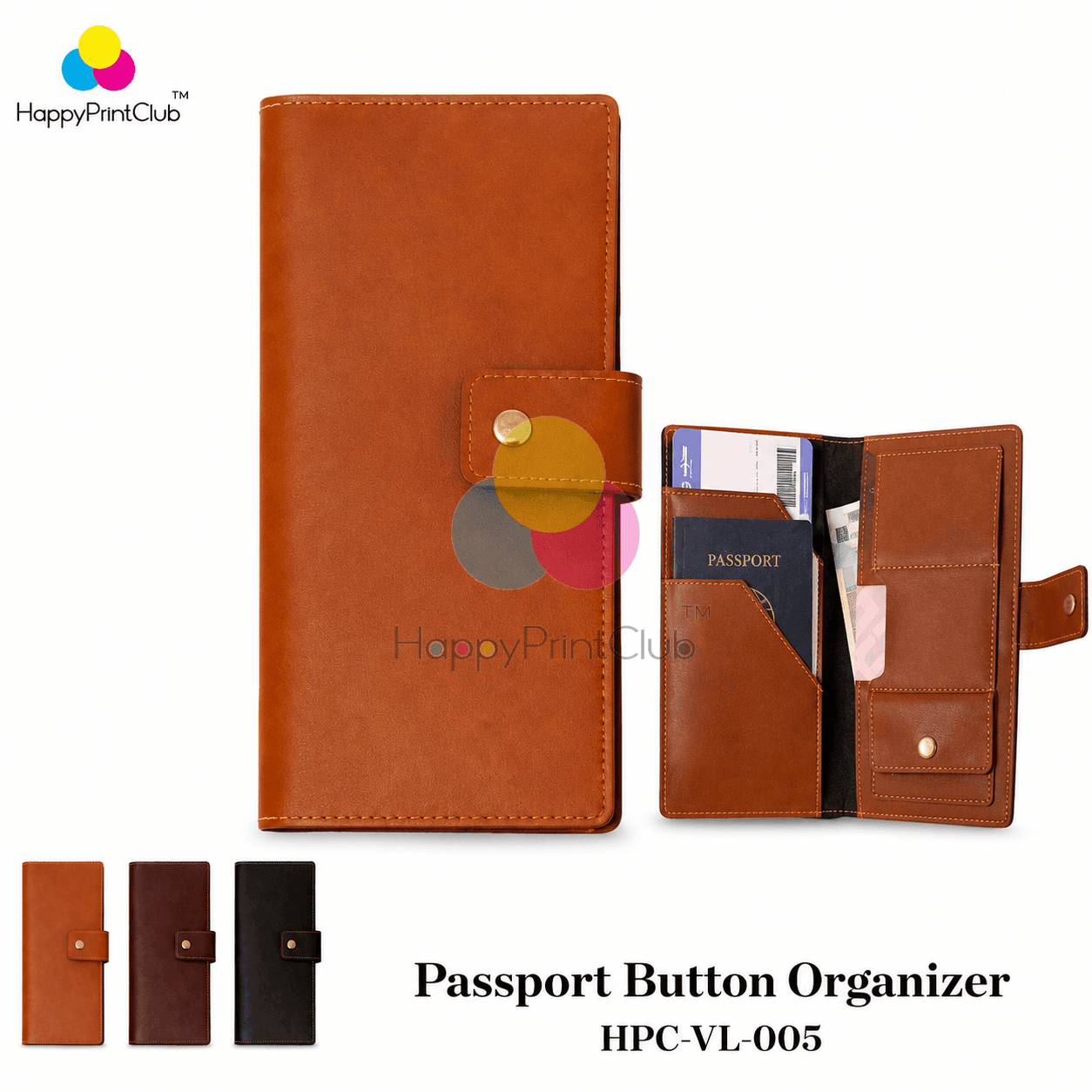 Customized Passport Button Organizer For Corporate Gifting
