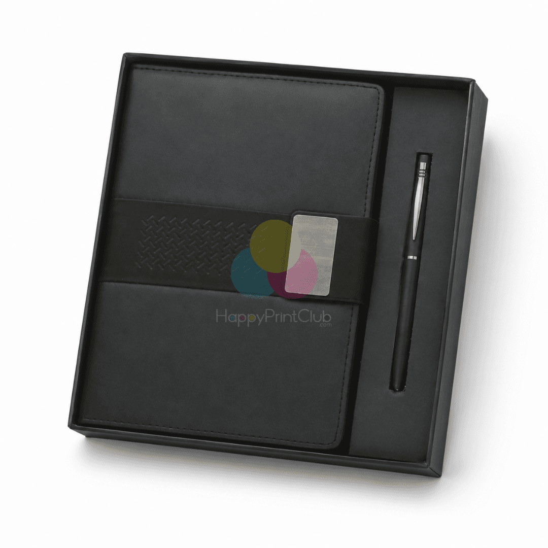 Customized Corporate Gift Set With Ball Pen & 190 Pages Hard Bound Diary