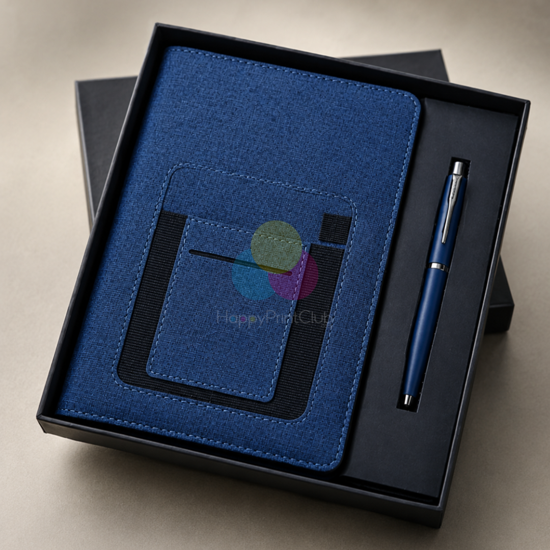 Customized Corporate Gift Set With Ball Pen & 190 Pages Hard Bound Diary