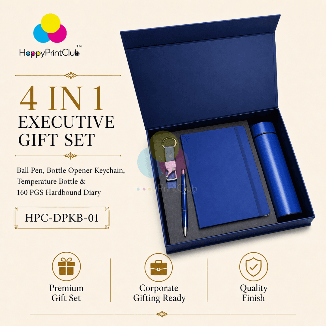 Employee Welcome Kit With Ball Pen, Bottle Opener Keychain, Temperature Bottle & 160 Pages Hard Bound Diary