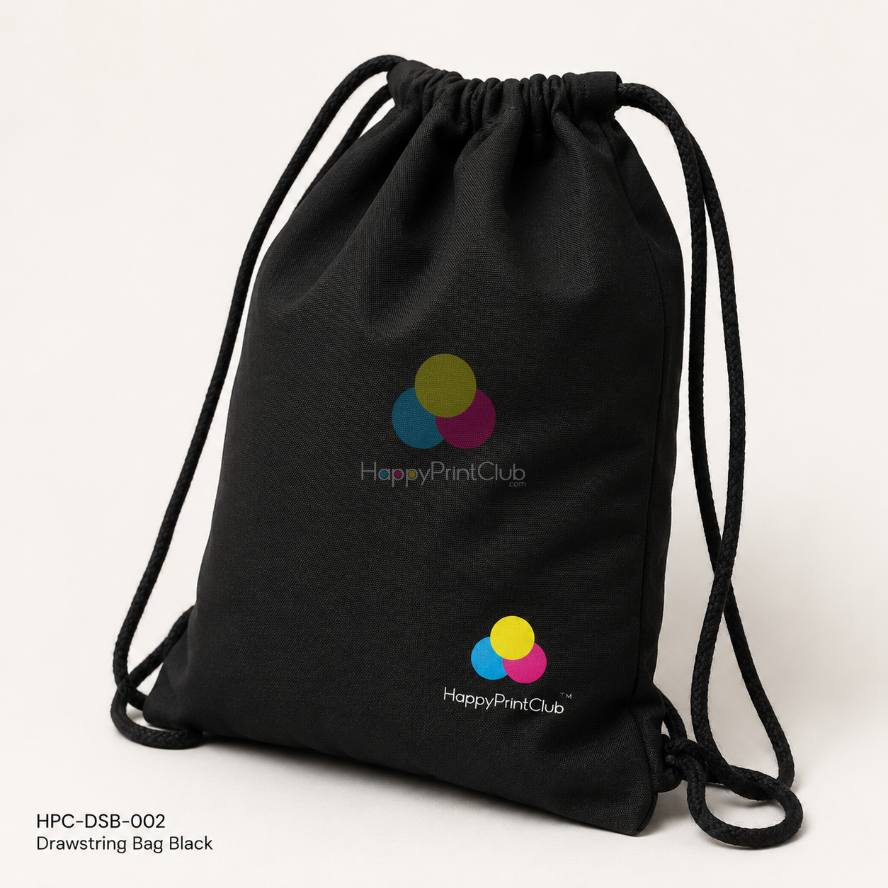 Drawstring Bag Black For Corporate Gifting