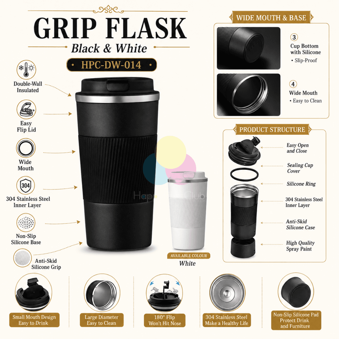 Customized Grip Flask For Corporate Gifting