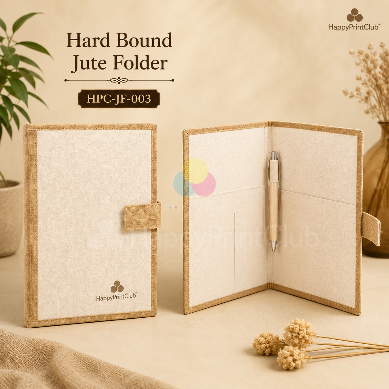 Hard Bound Canvas Folder For Corporate Gifting