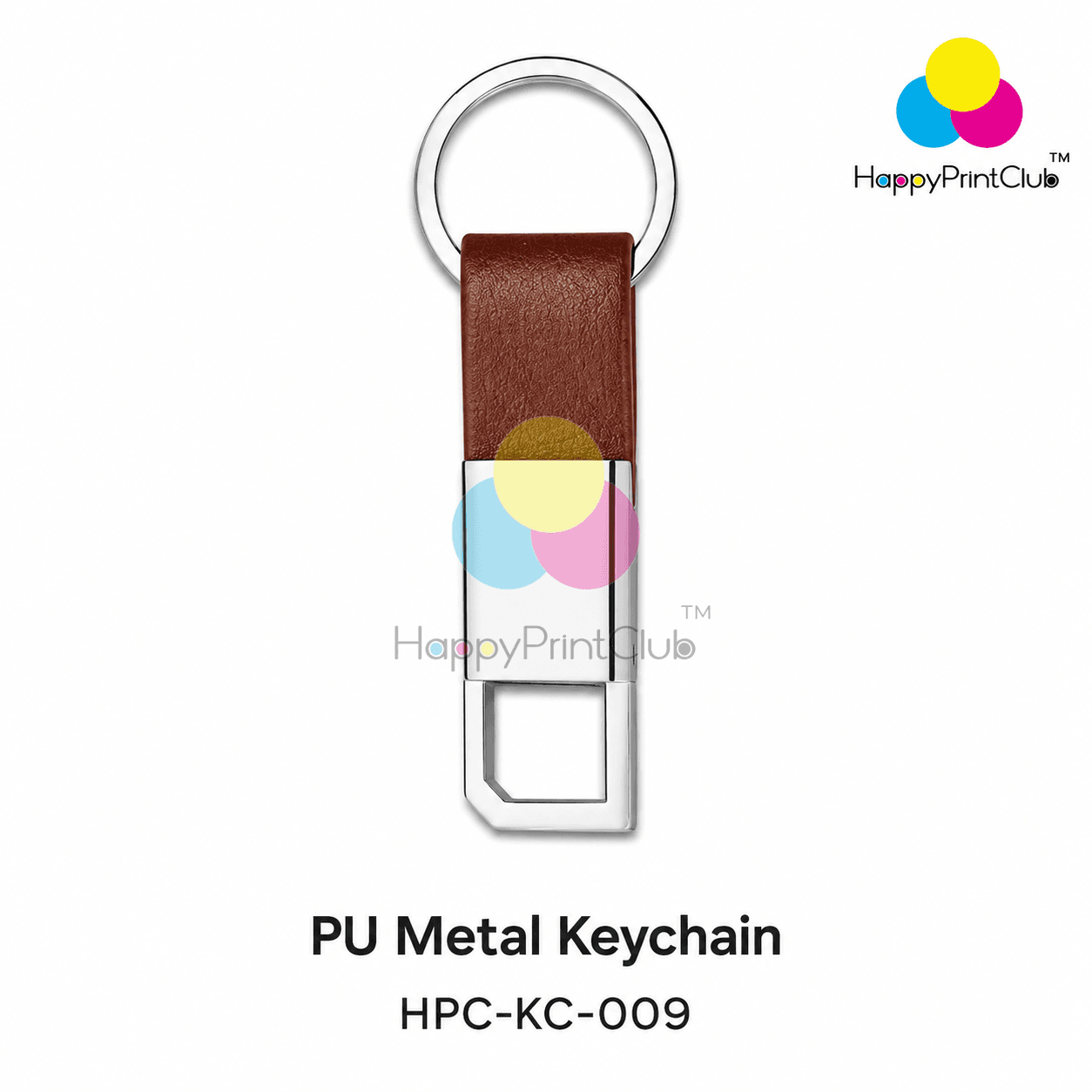 PU Metal Keychain For Corporate Gifting