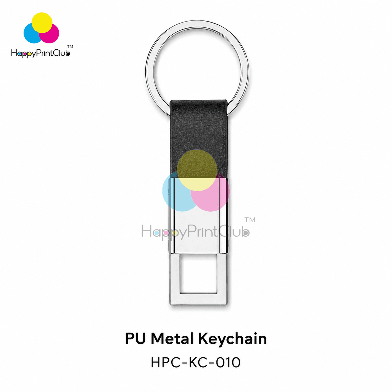 PU Metal Keychain For Corporate Gifting