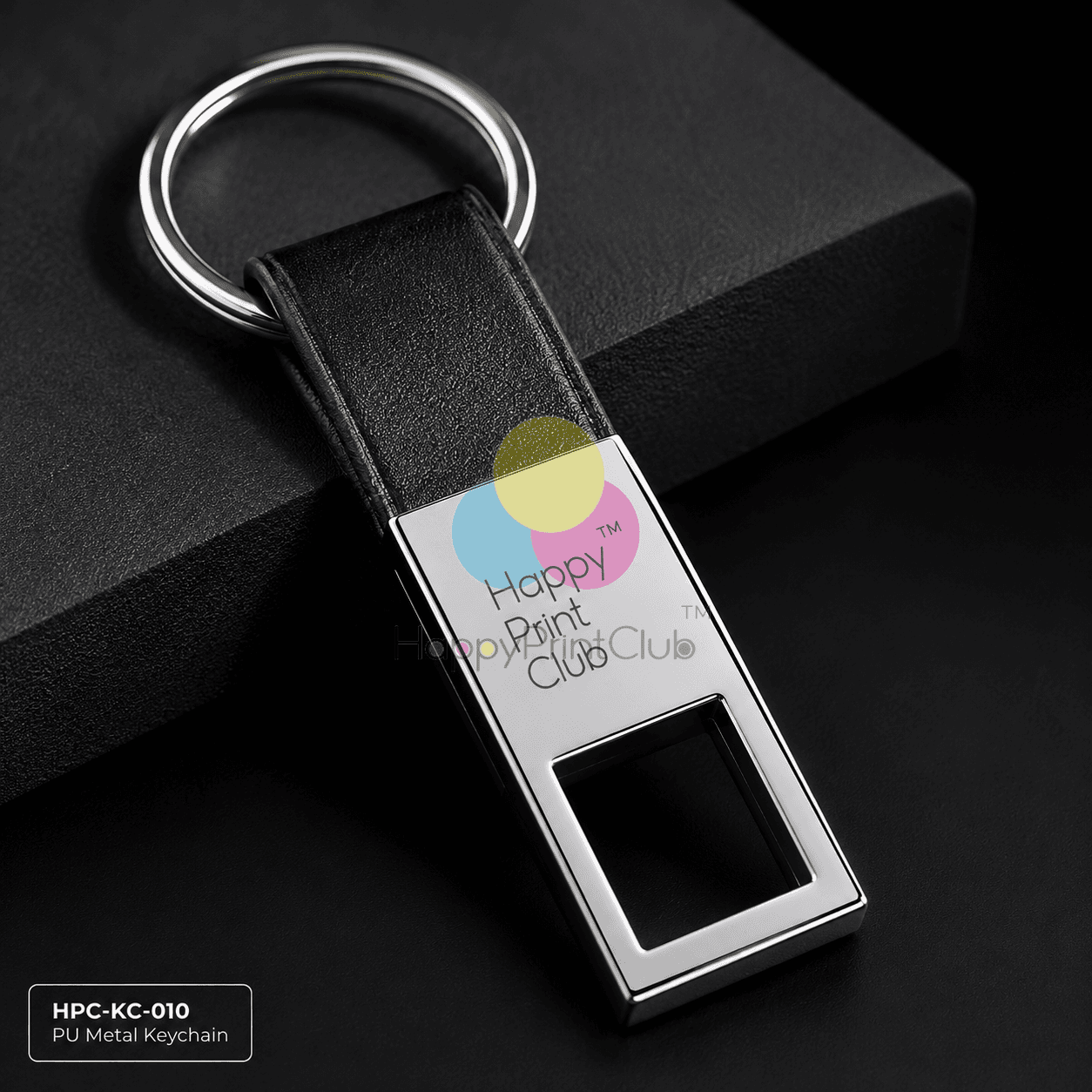 PU Metal Keychain For Corporate Gifting