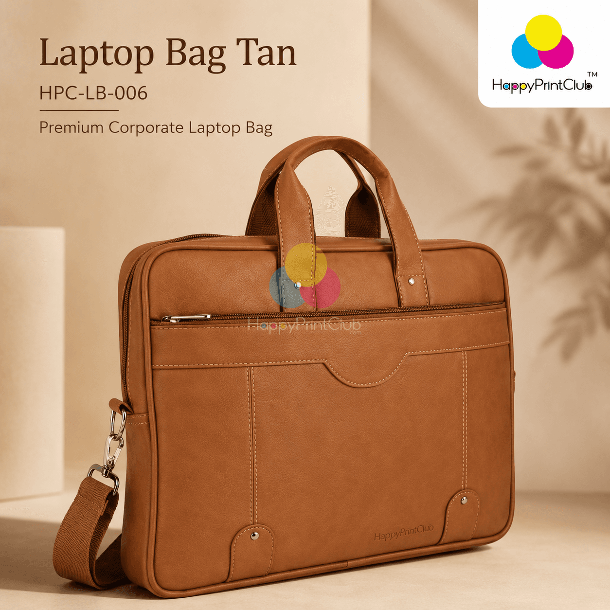 Laptop Bag Tan For Corporate Gifting