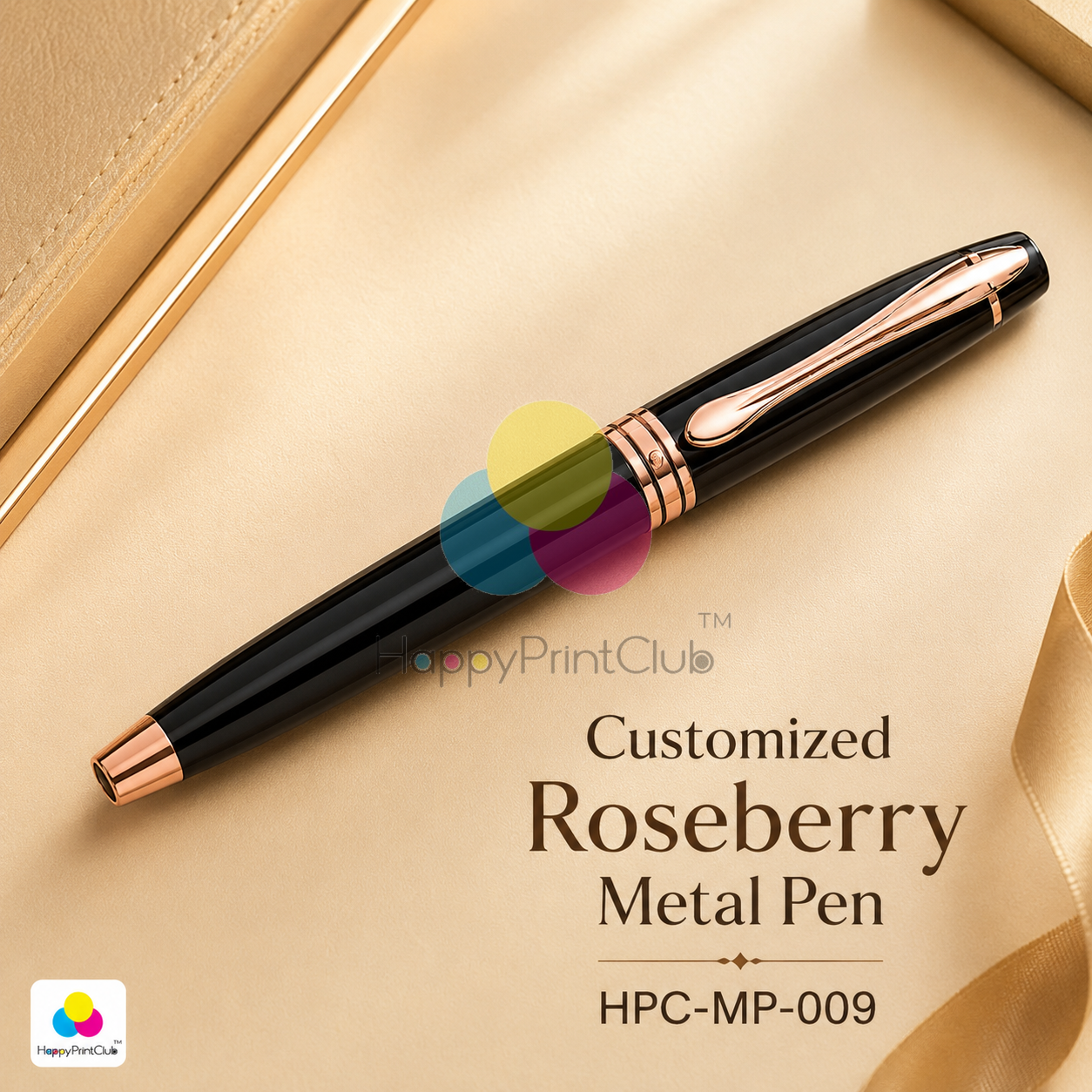Customized Roseberry Metal Pen With Logo Printing