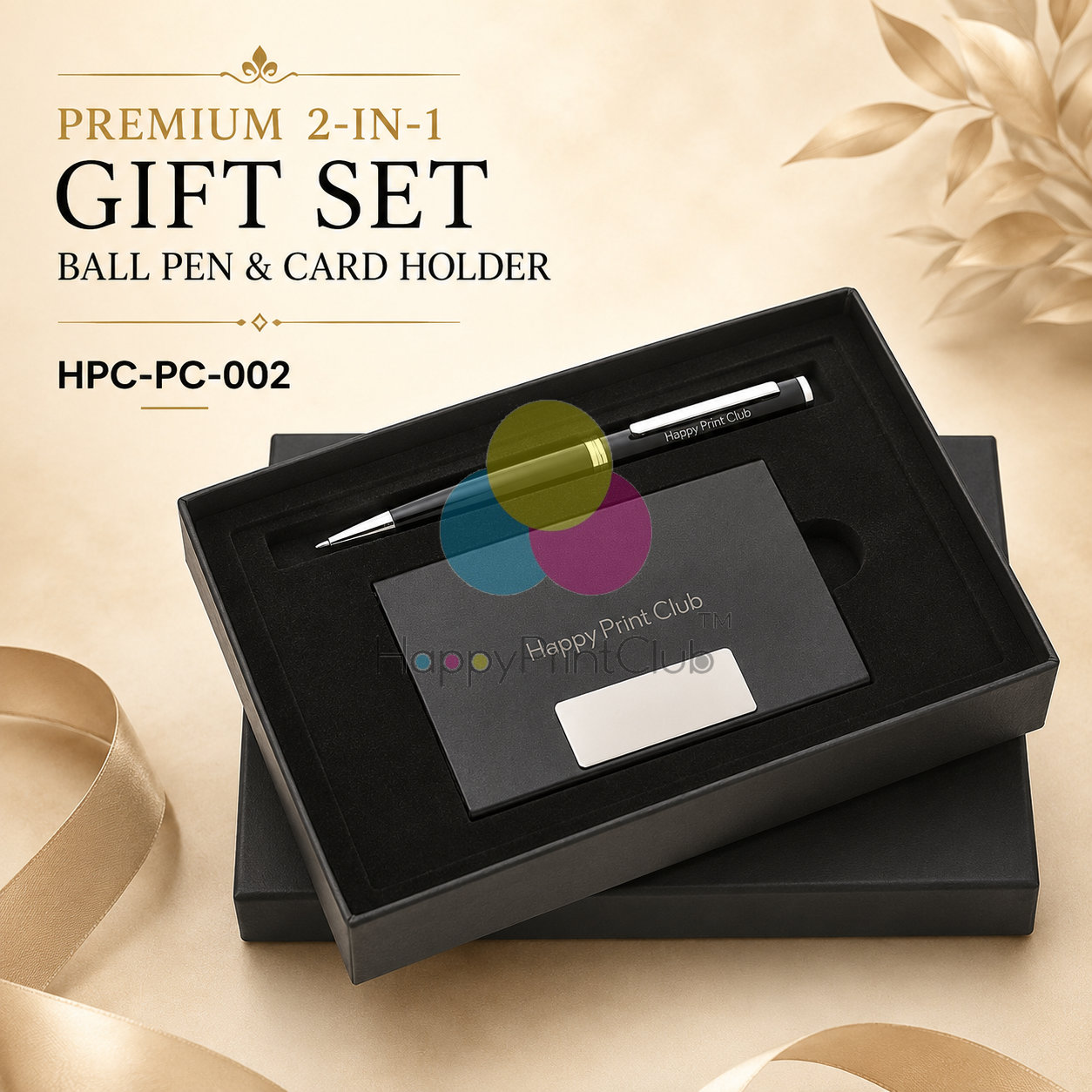 Customized Corporate Gift Set With Ball Pen & Card Holder