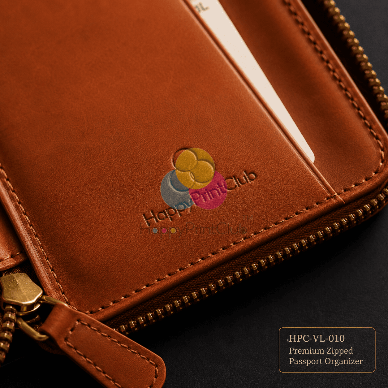 Customized Premium Zipped Passport Organizer For Corporate Gifting
