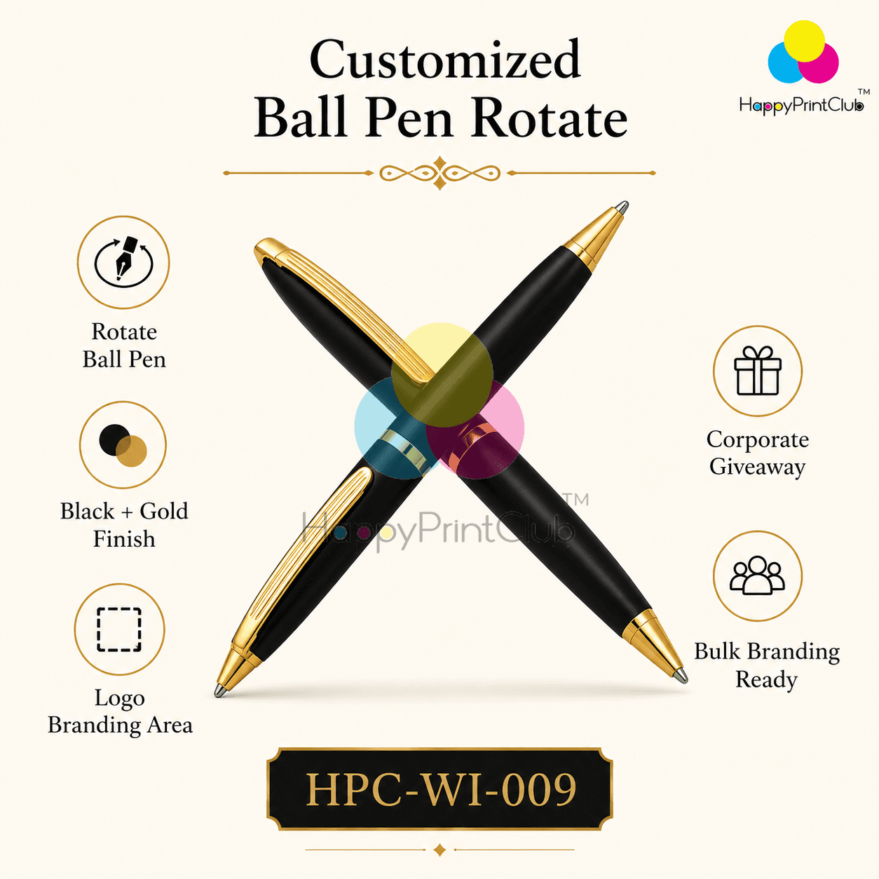 Customized Ball Pen Rotate For Promotional Gifts