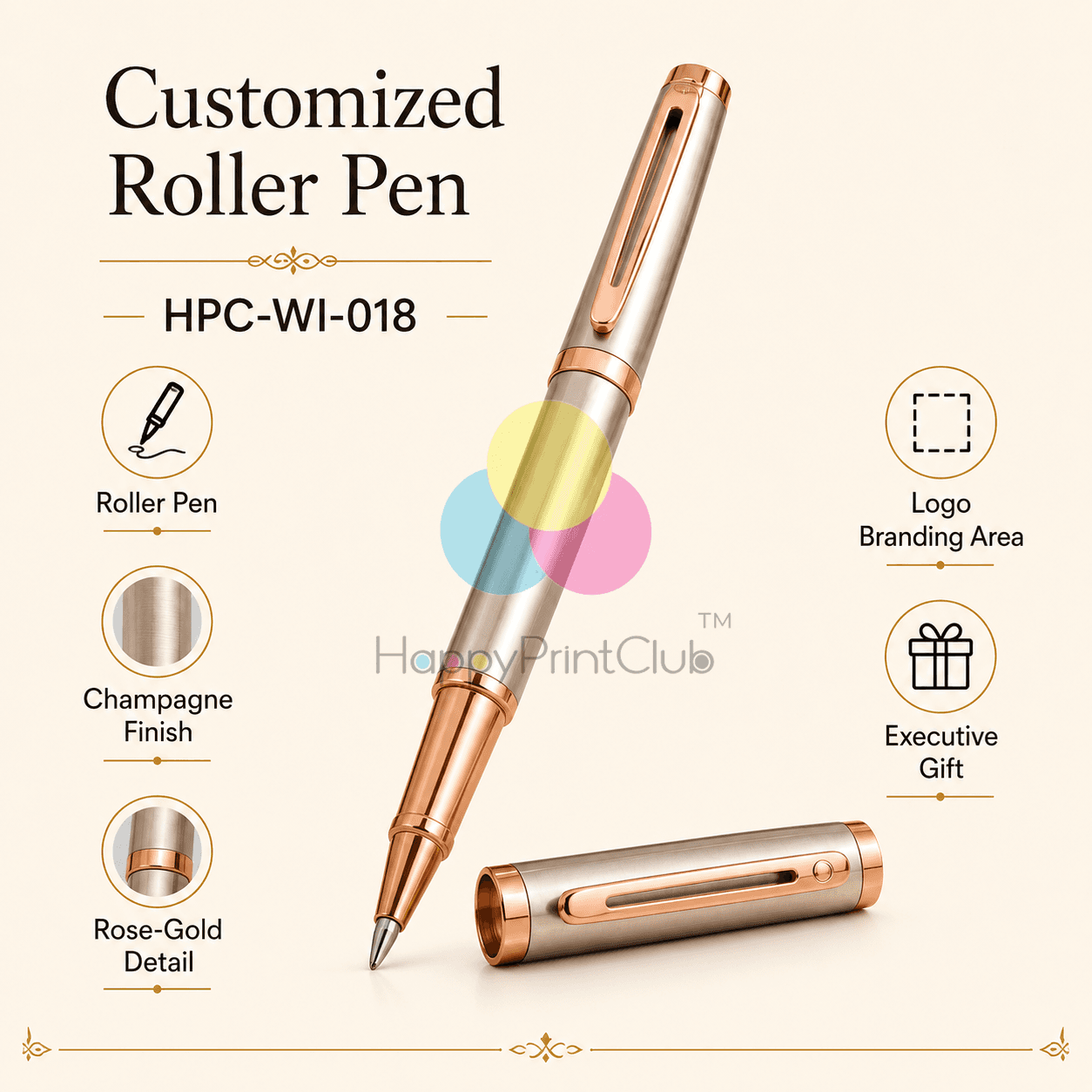 Customized Roller Pen For Promotional Gifts