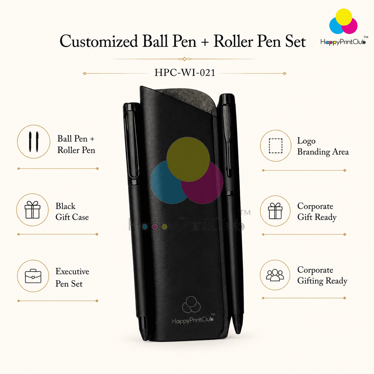 Customized Ball Pen + Roller Pen For Promotional Gifts